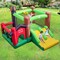 Kids Inflatable Bounce House With Double Slides Basketball Hoop Outdoor Play